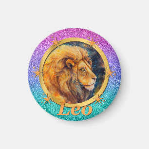 Aimant Lion d'or Horoscope du zodiaque Un Motivant Inspir
