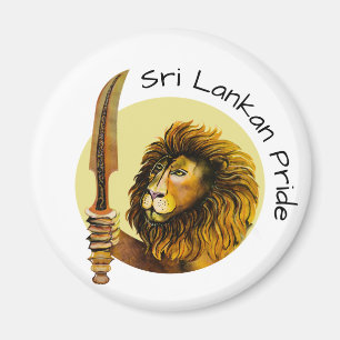 Aimant Lion du Sri Lanka