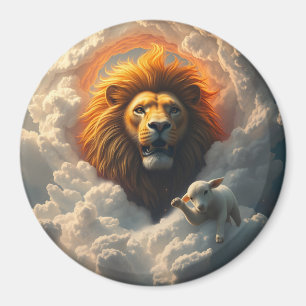 Aimant Lion et agneau