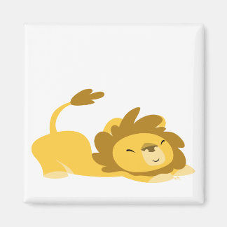Aimant Lion étiré de dessin