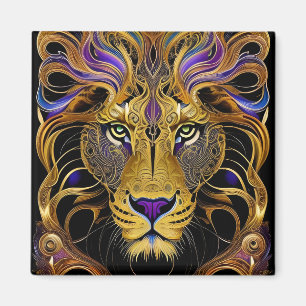 Aimant Lion Gold Filigree