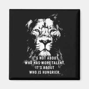 Aimant Lion - Mots Motivationnels - Inspiration
