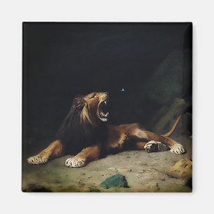 Aimant Lion Snapping à un papillon