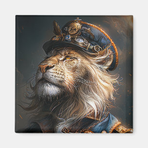 Aimant Lion Steampunk