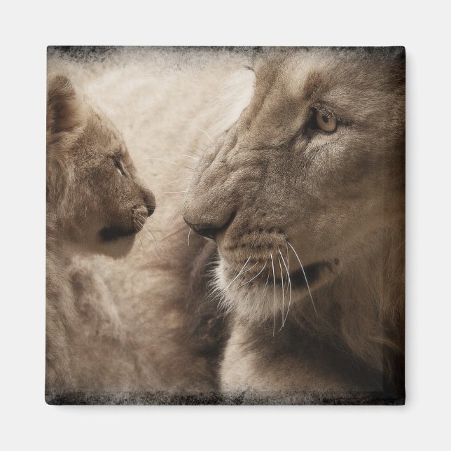 Aimant Lioness et Cub (Devant)