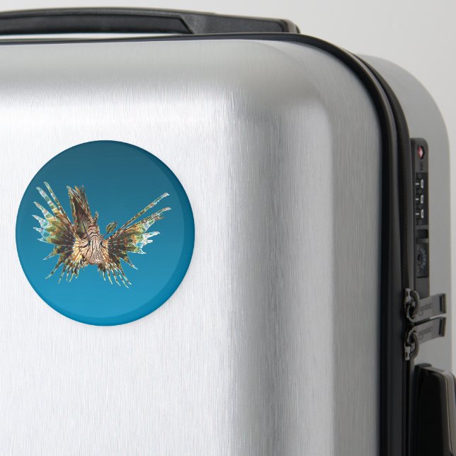 Aimant Lionfish - Conception abstraite - Découpé d'une ph (In Situ (Bagages))