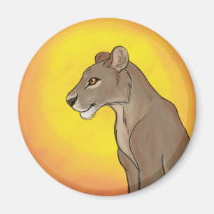 Aimant Lionne de la Reine