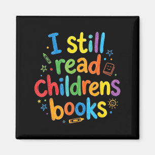 Aimant Lire des livres pour enfants bibliothécaires drôle