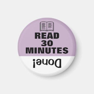 Aimant Lire l'aimant de rappel de routine de la tâche de