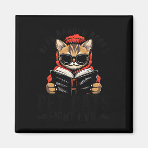Aimant Lire Livres Interdits Pet Cats Combattre Le Mal Lu