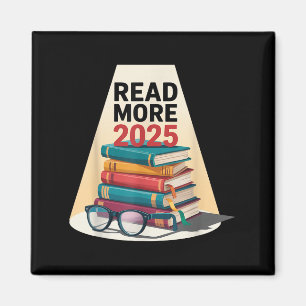 Aimant Lire plus 2025 Book Lover Reading Challenge Girls
