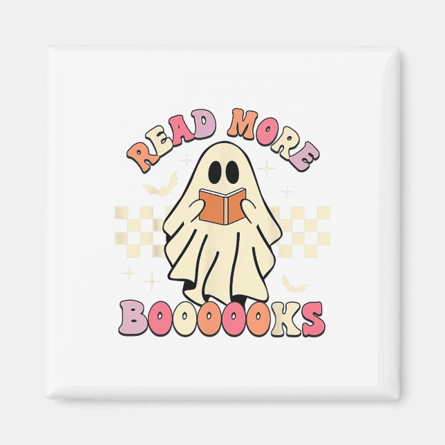 Aimant Lire Plus Boooooooks Jote Ghost Lire Plus Booooooo (Devant)