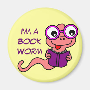 Aimant Lire un mois du livre : Je suis un ver du livre