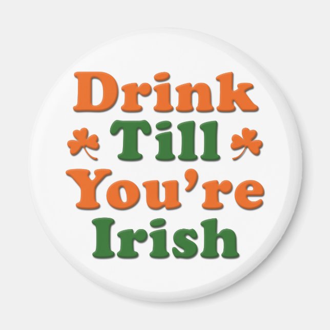 Aimant L'Irlandais Boire Dit (Devant)