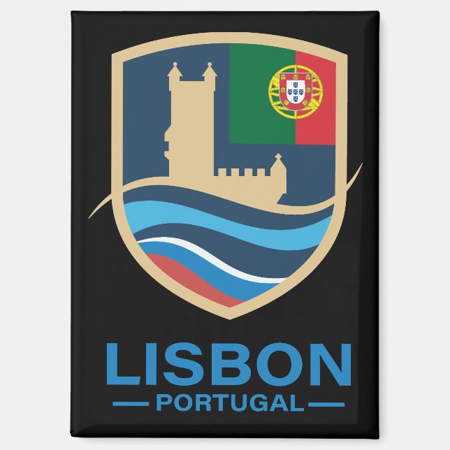 Aimant Lisbonne Portugal Europe (Recto)