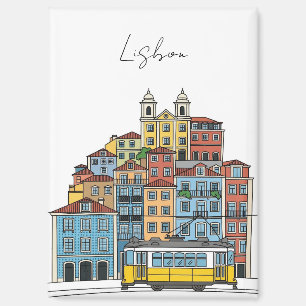 Aimant Lisbonne Portugal Panthéon Alfama Illustration