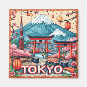 Aimant 🧲 Liste de voyage à Tokyo Mémoire du Japon 🌏