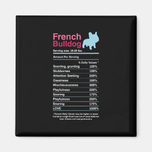 Aimant Liste des ingrédients de Bulldog français