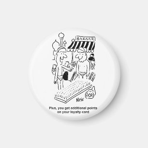 Aimant Lit de clous sur un dessin de Bazar