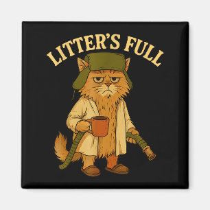 Aimant Litière Pleine Amusing Amateurs de Chats Noël Xmas