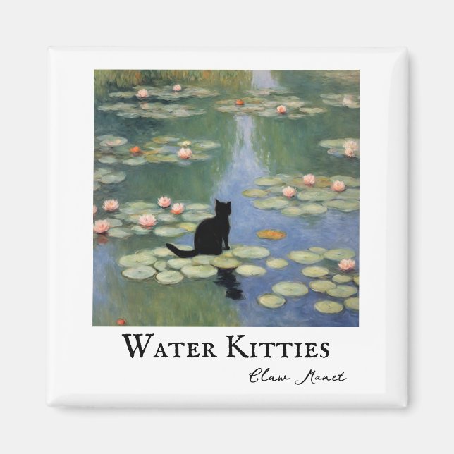 Aimant Lits d'eau Monet Claw Pond de chat (Devant)