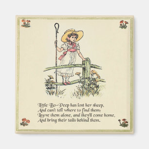 Aimant Little Bo-Peep : Nursery classique de Kate Greenaw