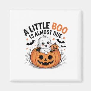 Aimant Little Boo Est Presque Dû Mignonne Grossesse Hallo