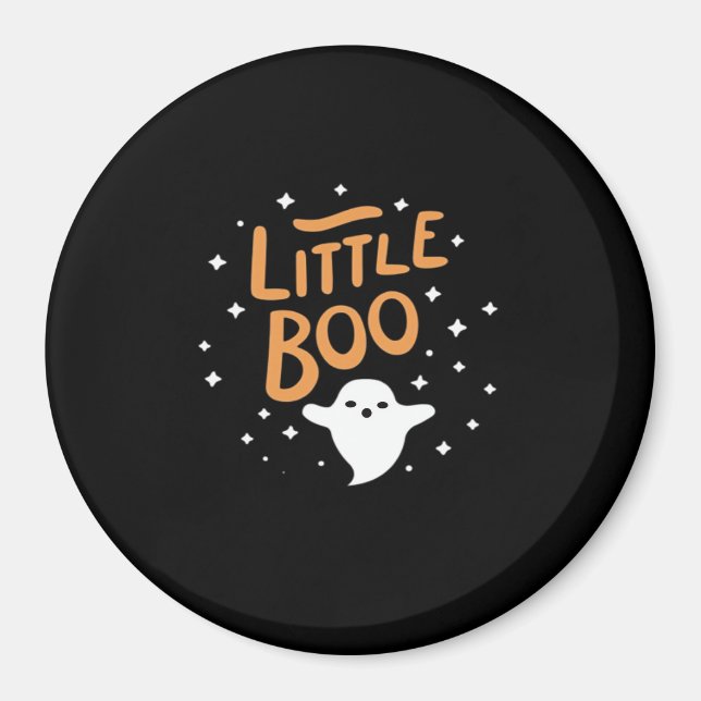 Aimant Little Boo, Happy Halloween Vintage Classic (Devant)