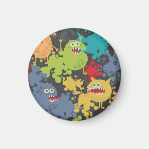 Aimant Little cute funny monsters
