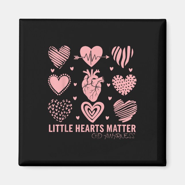Aimant Little Heart Conception De Sensibilisation À L'Écr (Devant)