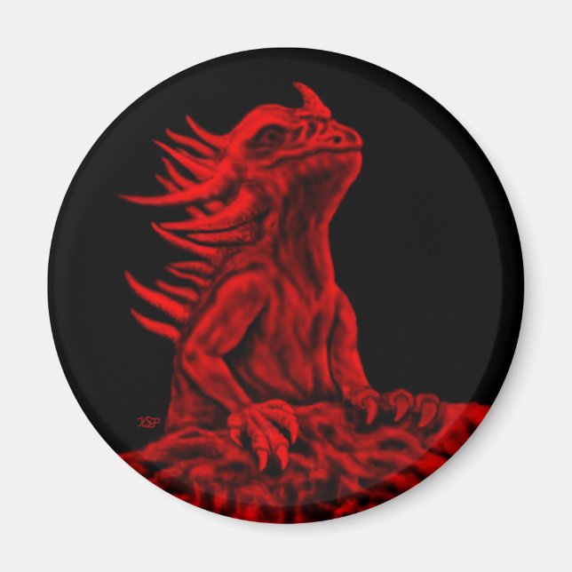 Aimant Little red Dragon (Devant)