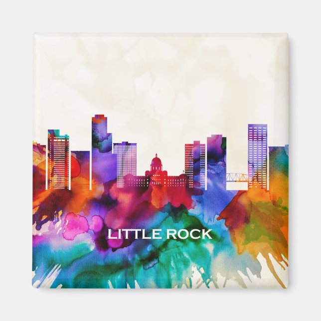 Aimant Little Rock Skyline (Devant)