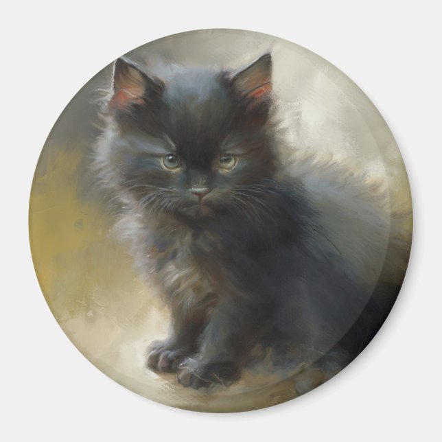 Aimant Little Shadow Black Kitten (Devant)