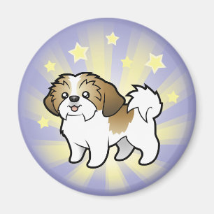 Aimant Little Star Shih Tzu (chiot coupé)