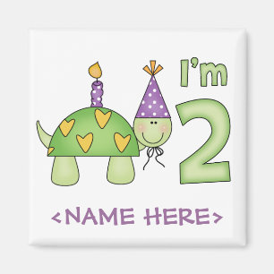 Aimant Little Turtle 2e anniversaire