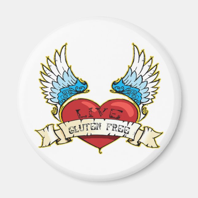 Aimant Live Gluten Free (Devant)