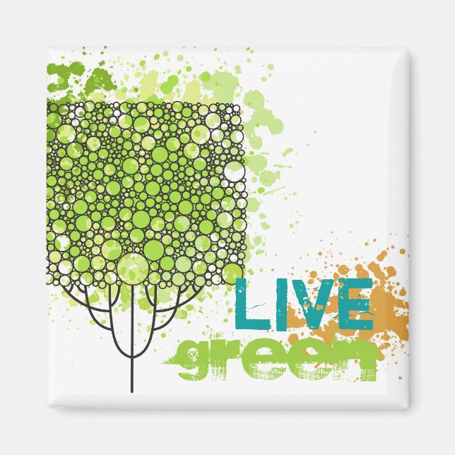 Aimant Live Green (Devant)