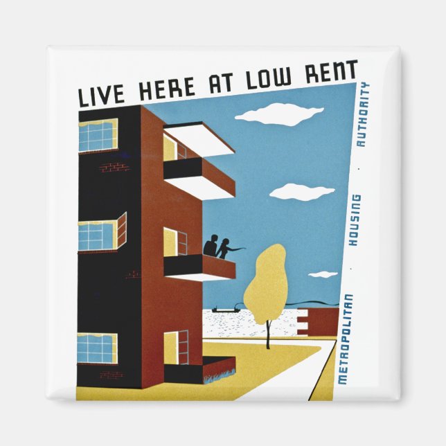 Aimant Live ici à Low Rent (Devant)