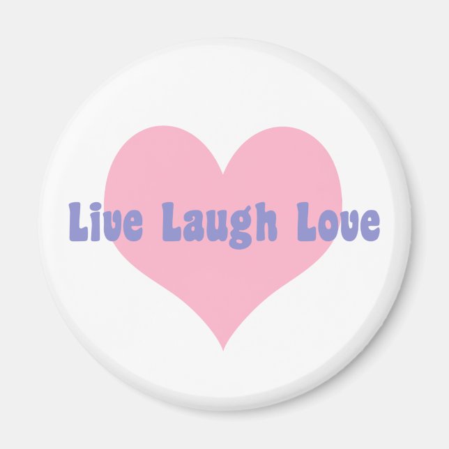 Aimant Live Laugh Love (Devant)