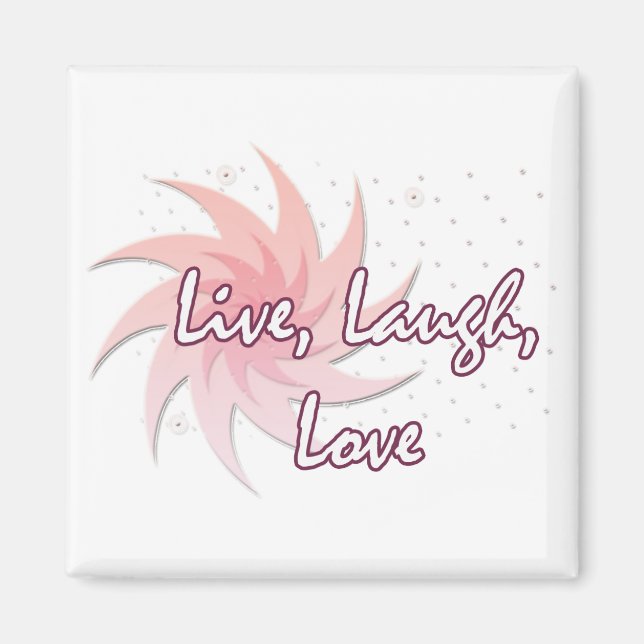 Aimant Live Laugh, Love (Devant)