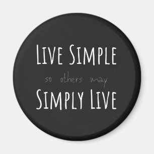 Aimant LIVE SIMPLE afin que d'autres peuvent SIMPLEMENT L