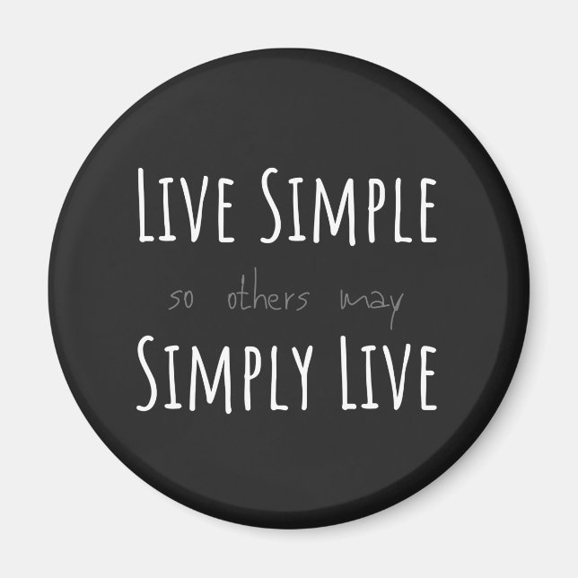 Aimant LIVE SIMPLE afin que d'autres peuvent SIMPLEMENT L (Devant)