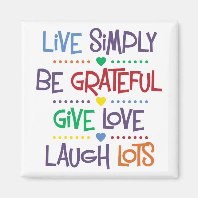 Aimant Live Simplement (Devant)