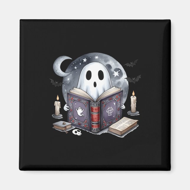 Aimant Livre de lecture Ghost (Devant)