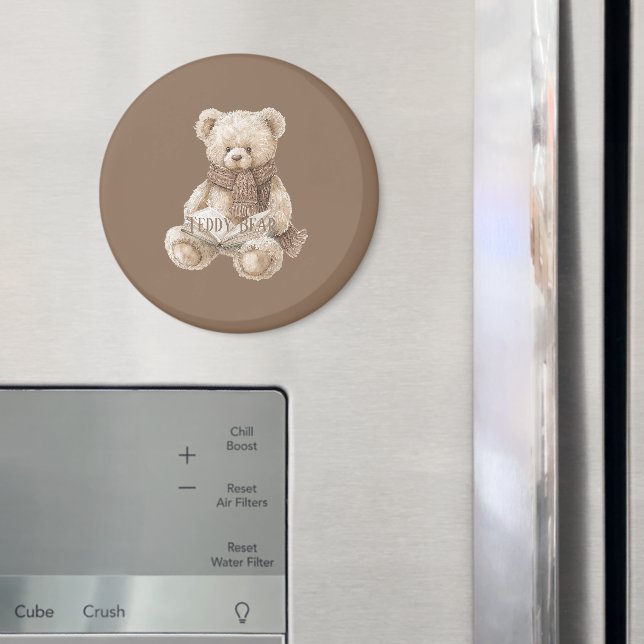 Aimant Livre Ourson Marron Crème (In situ (réfrigérateur))