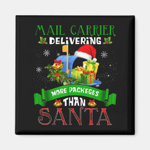 Aimant Livrer plus de colis que le Père Noël Drôle Stal W