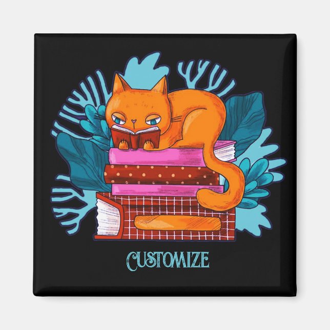 Aimant Livres Approuvés pour chats personnalisés (Devant)