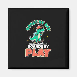 Aimant Livres de skateboard de dinosaures Activité amusan
