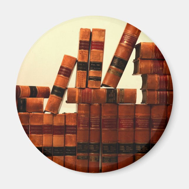 Aimant Livres en cuir anciens (Devant)