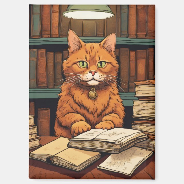 aimant livres et chats (Recto)